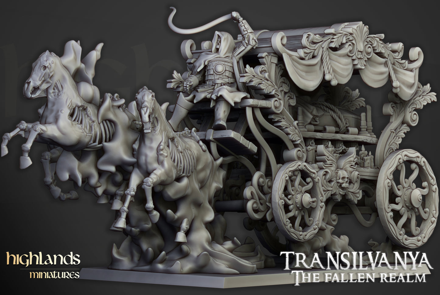 Undead Boyar Chariot - Highlands Miniatures