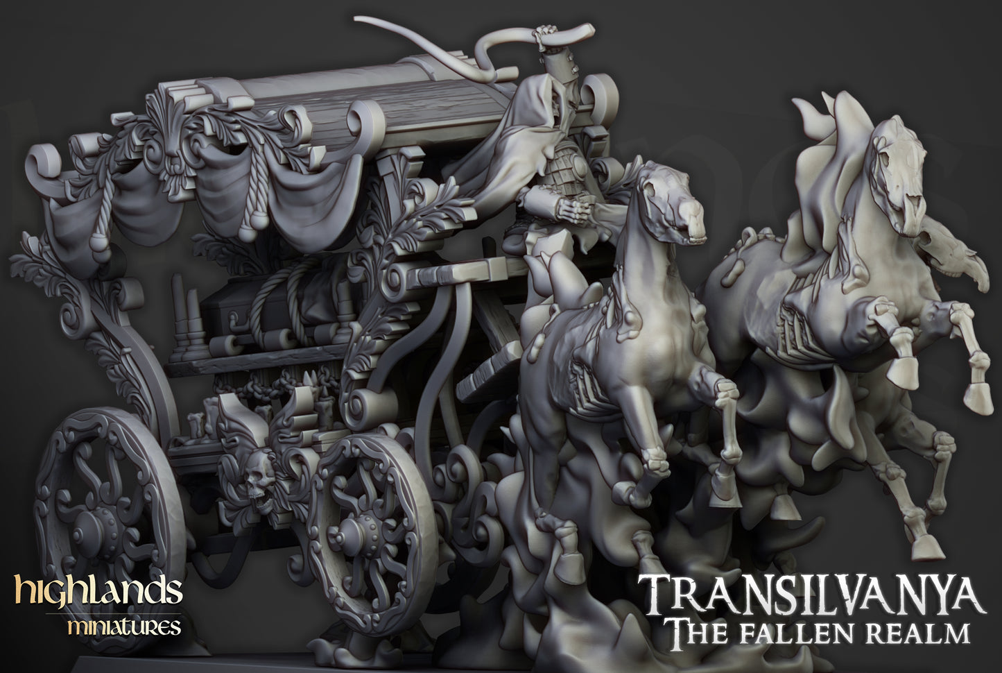 Undead Boyar Chariot - Highlands Miniatures