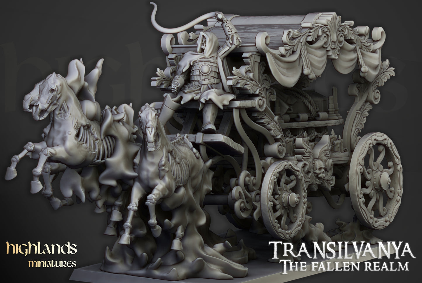 Undead Boyar Chariot - Highlands Miniatures