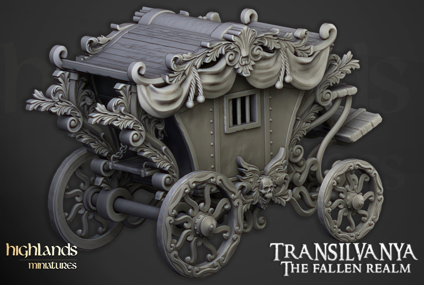 Undead Boyar Chariot - Highlands Miniatures