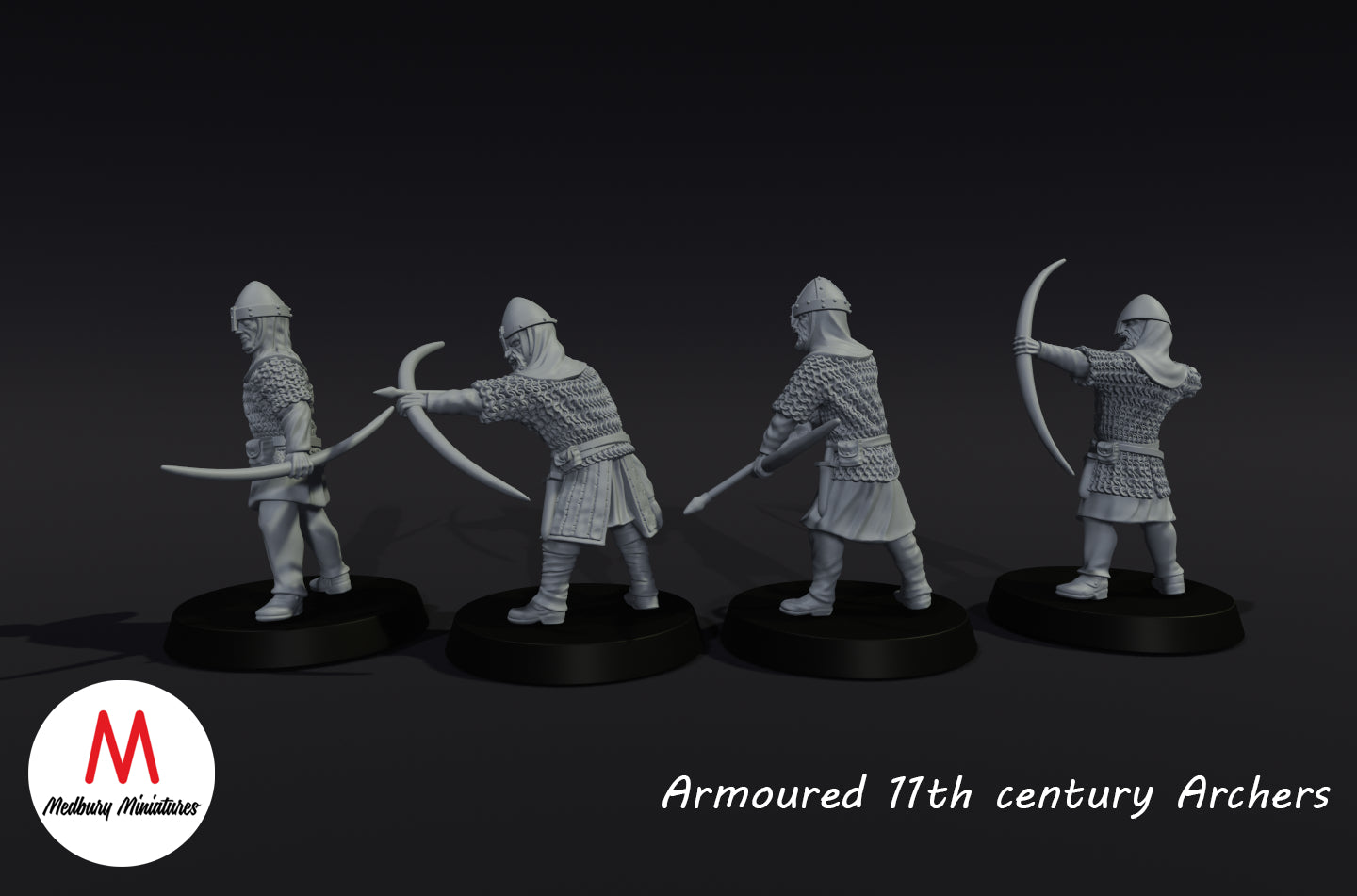 Archers en armure du XIe siècle - Medbury Miniatures