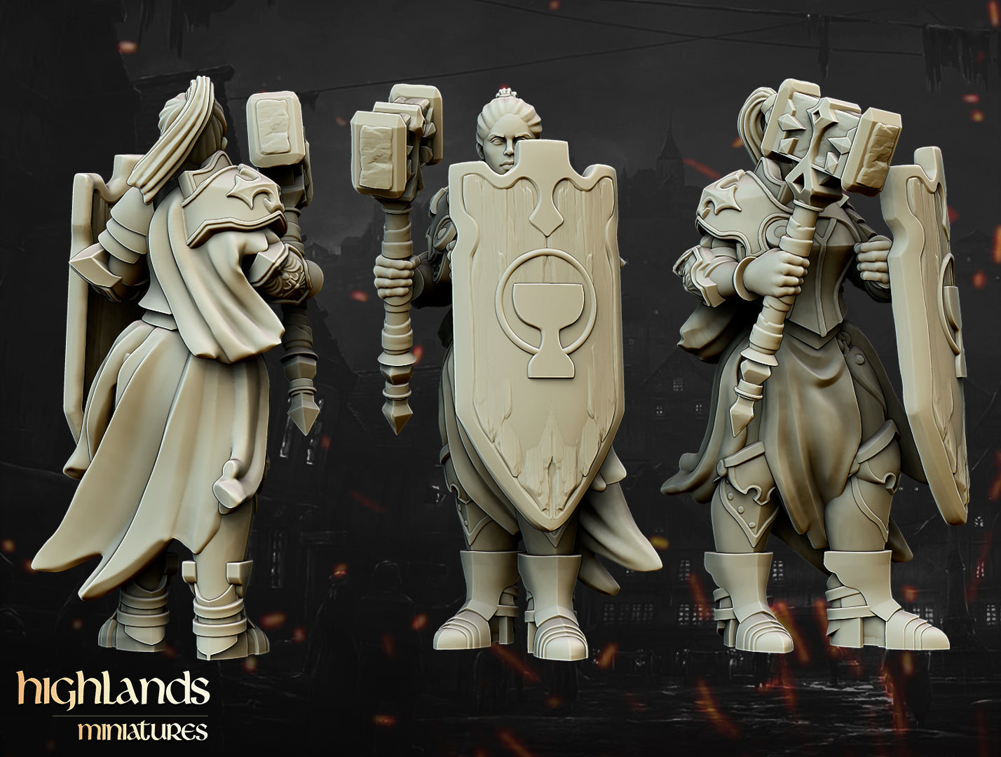 Warriors of the Lady Core Unit - Highlands Miniatures