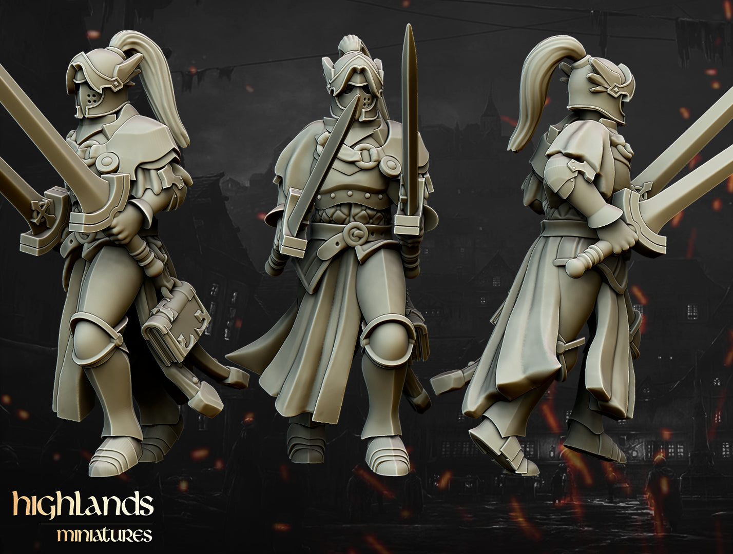 Warriors of the Lady Core Unit - Highlands Miniatures