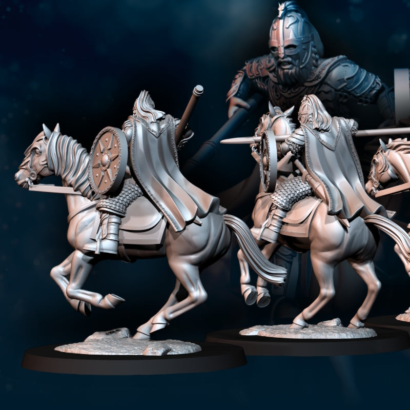 West Humans Royal Guard Mounted Alternative Posen - Davale Games