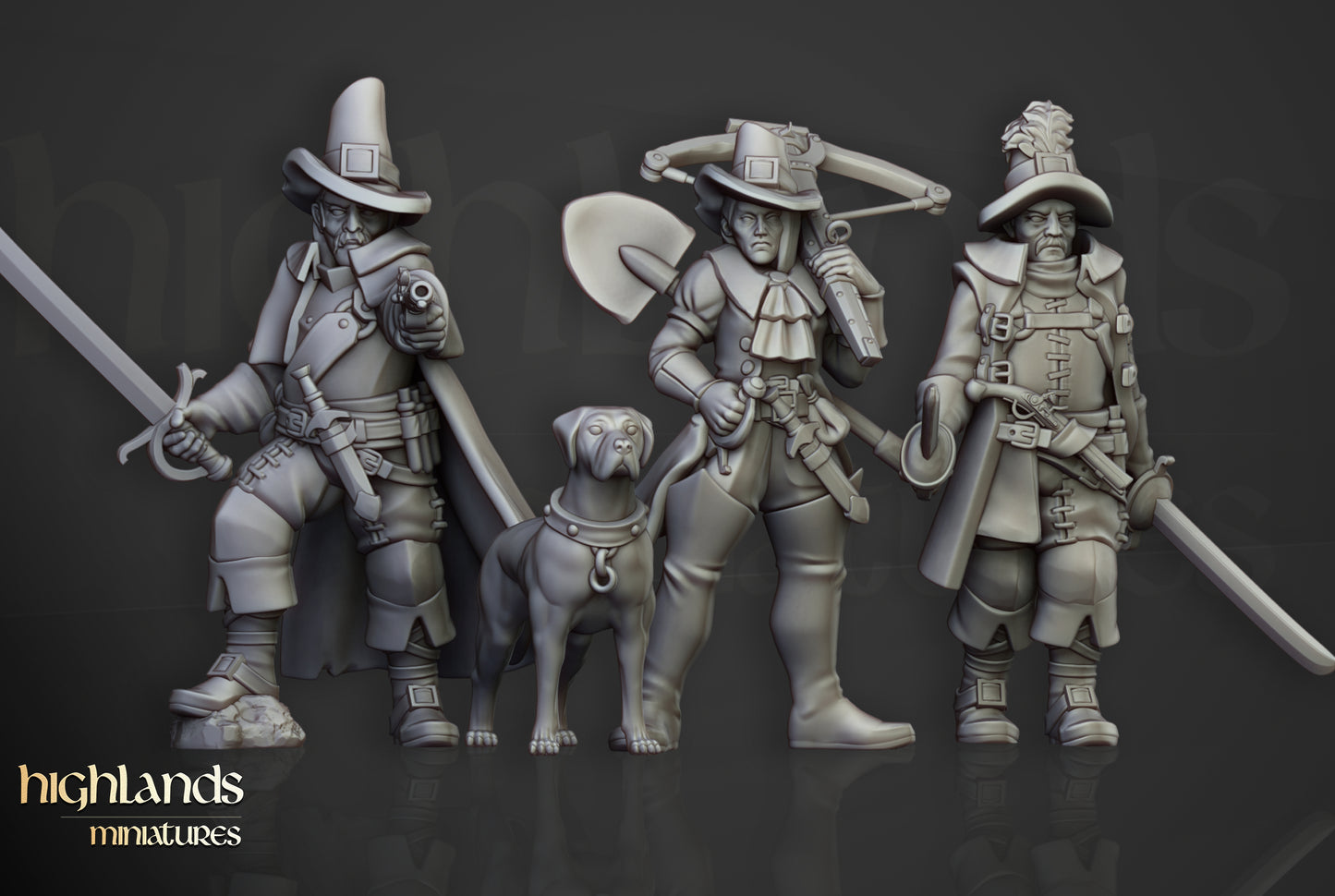 Groupe inquisitorial - Highlands Miniatures