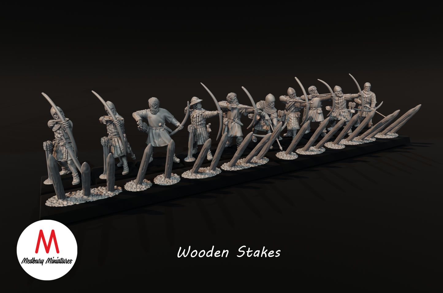 Wooden Stakes - Medbury Miniatures