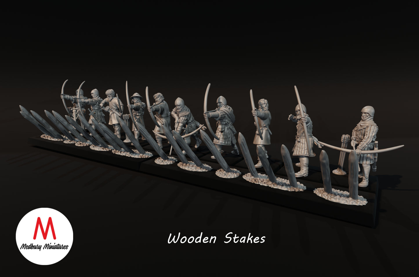 Wooden Stakes - Medbury Miniatures