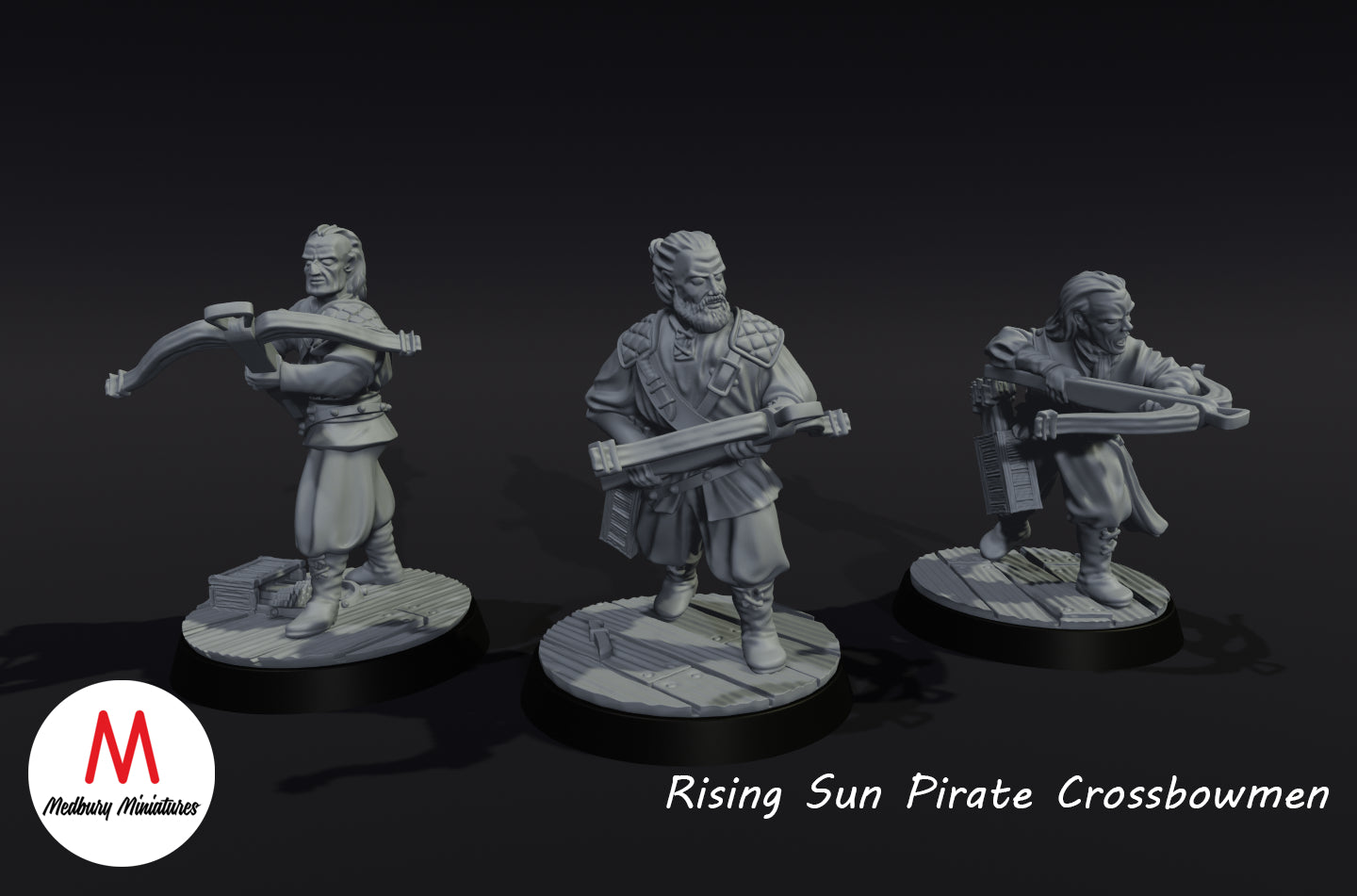 Arbalétriers pirates du Soleil levant - Medbury Miniatures