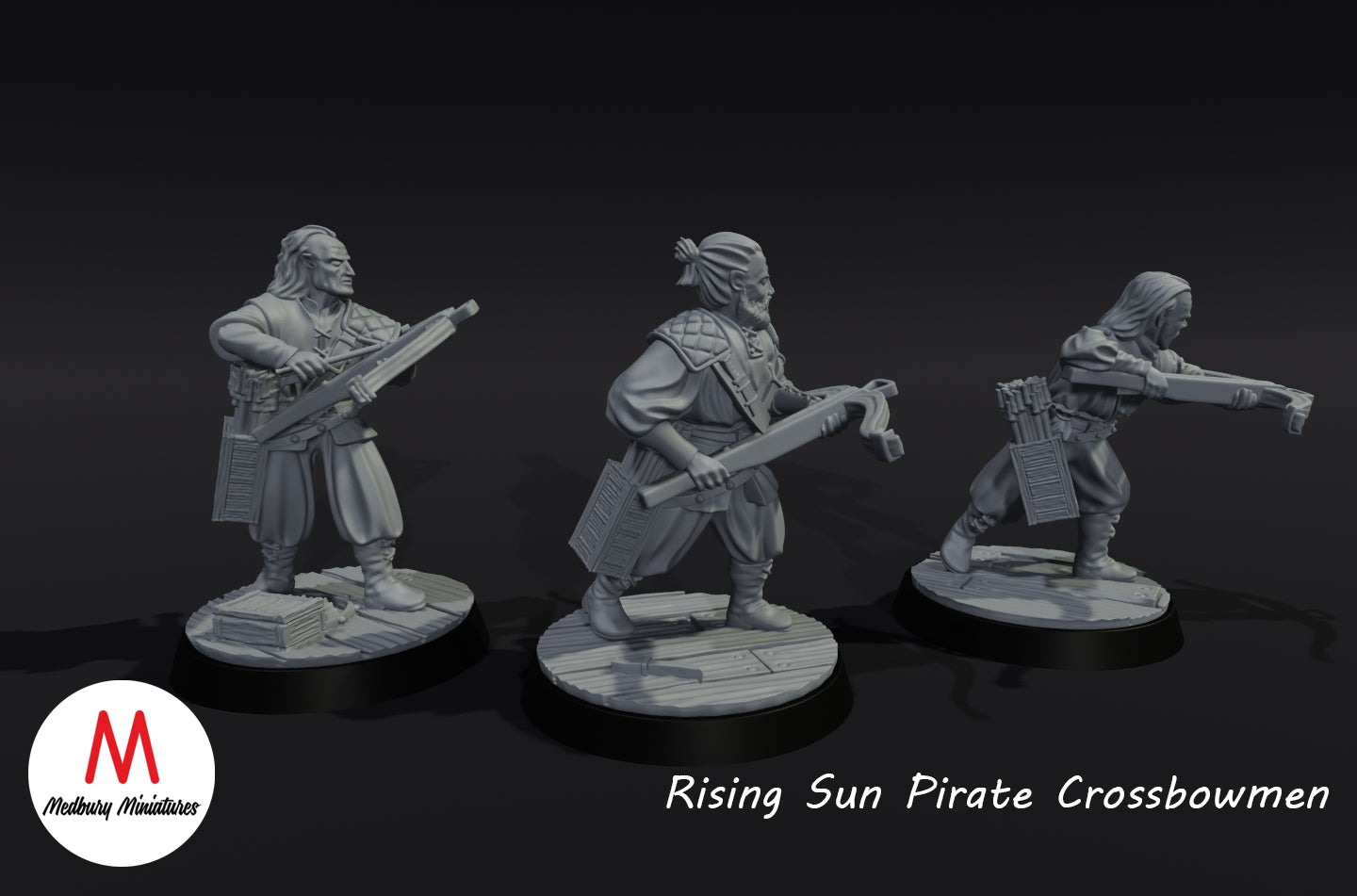 Arbalétriers pirates du Soleil levant - Medbury Miniatures