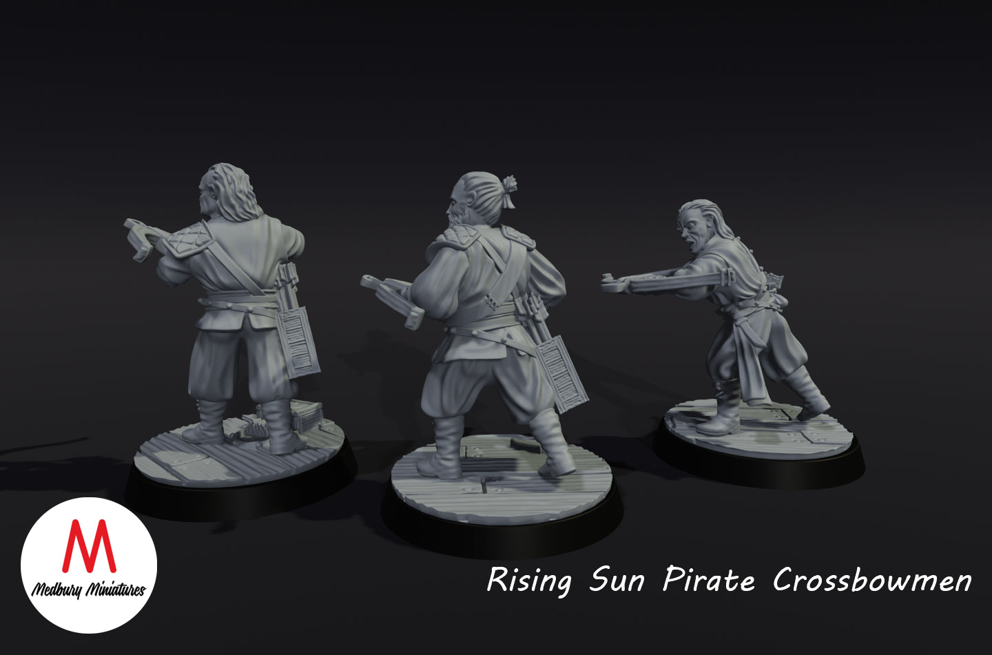 Rising Sun Pirate Crossbowmen - Medbury Miniatures