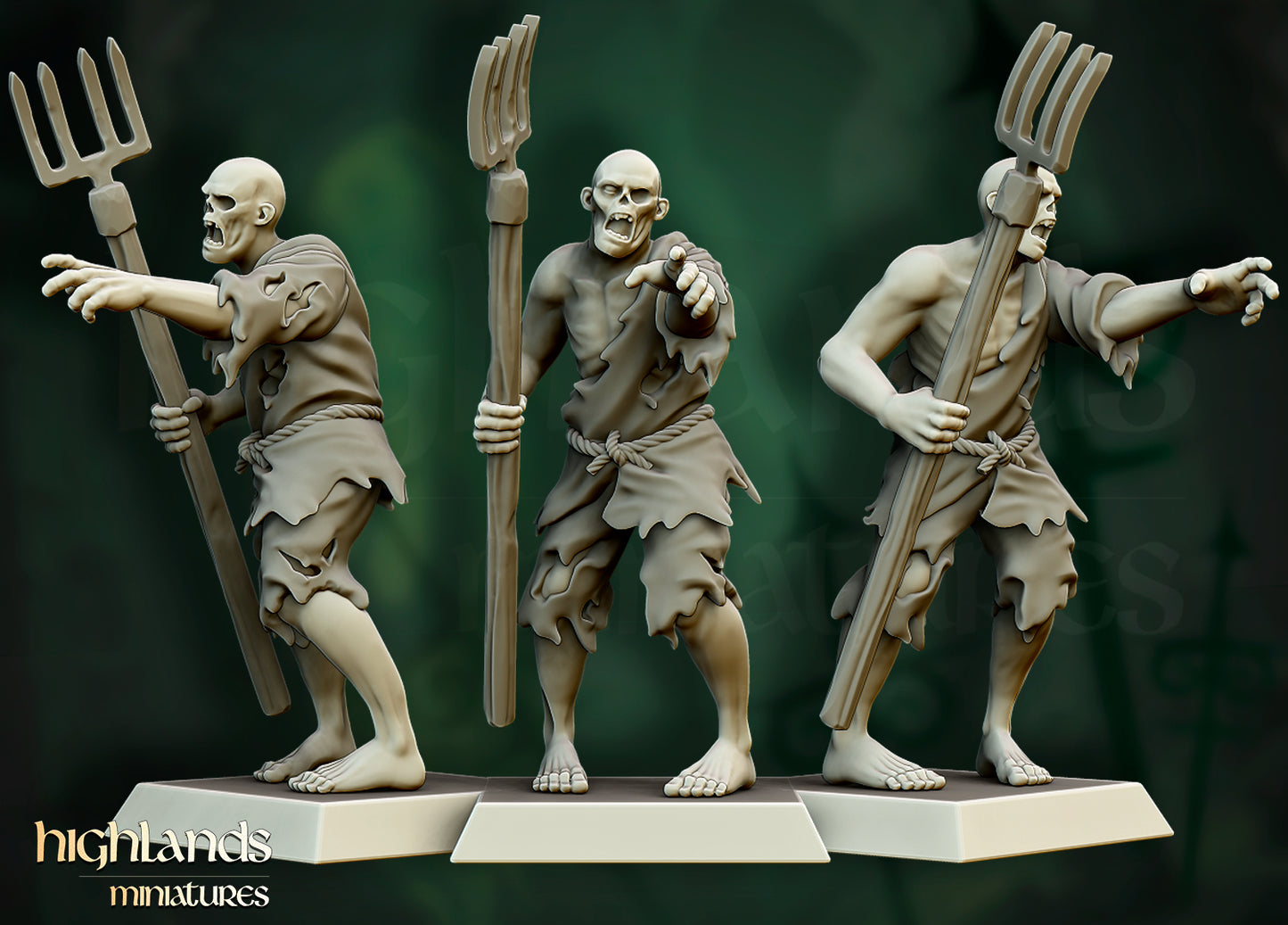 Zombie Villagers - Highlands Miniatures