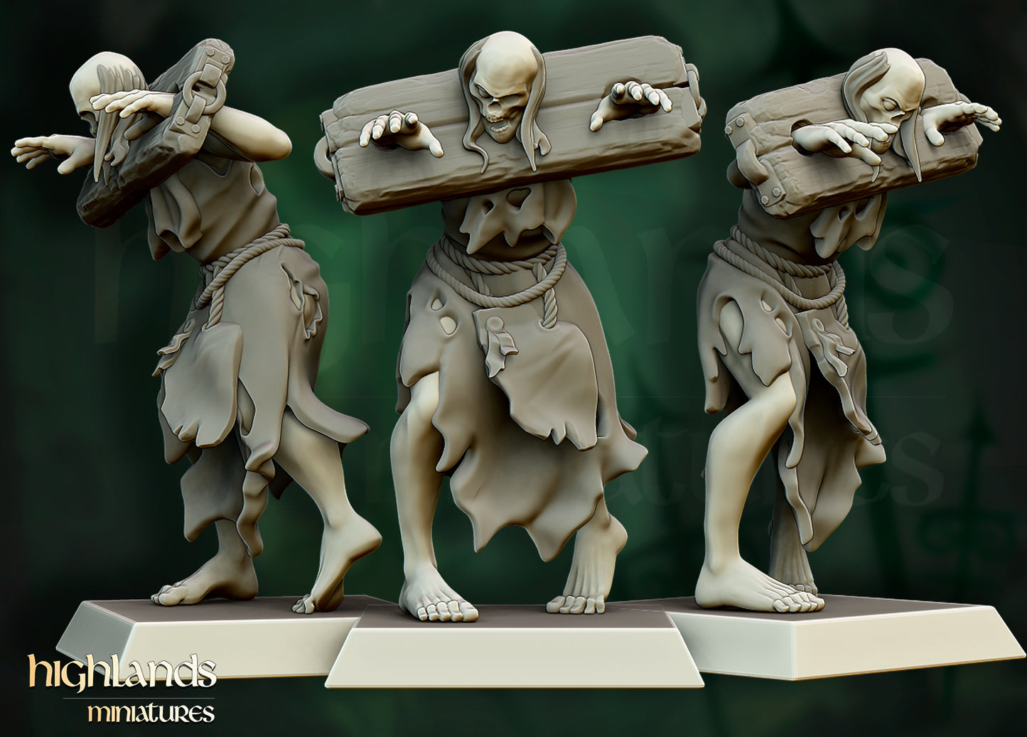 Zombie-Dorfbewohner - Highlands Miniatures