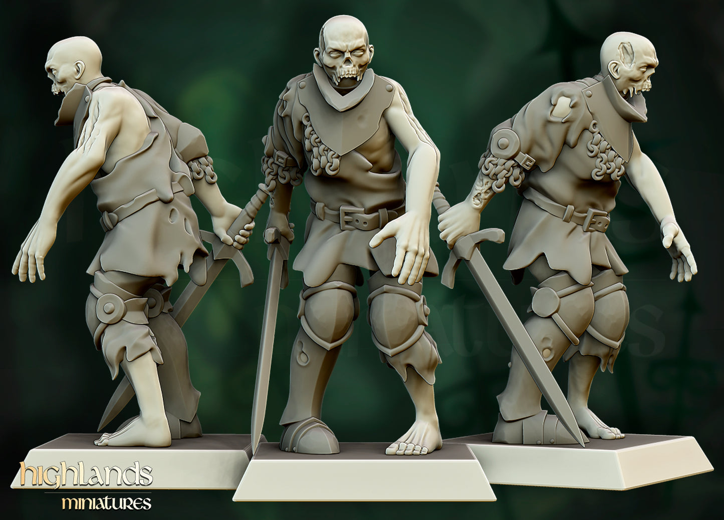 Zombie Warriors - Highlands Miniatures