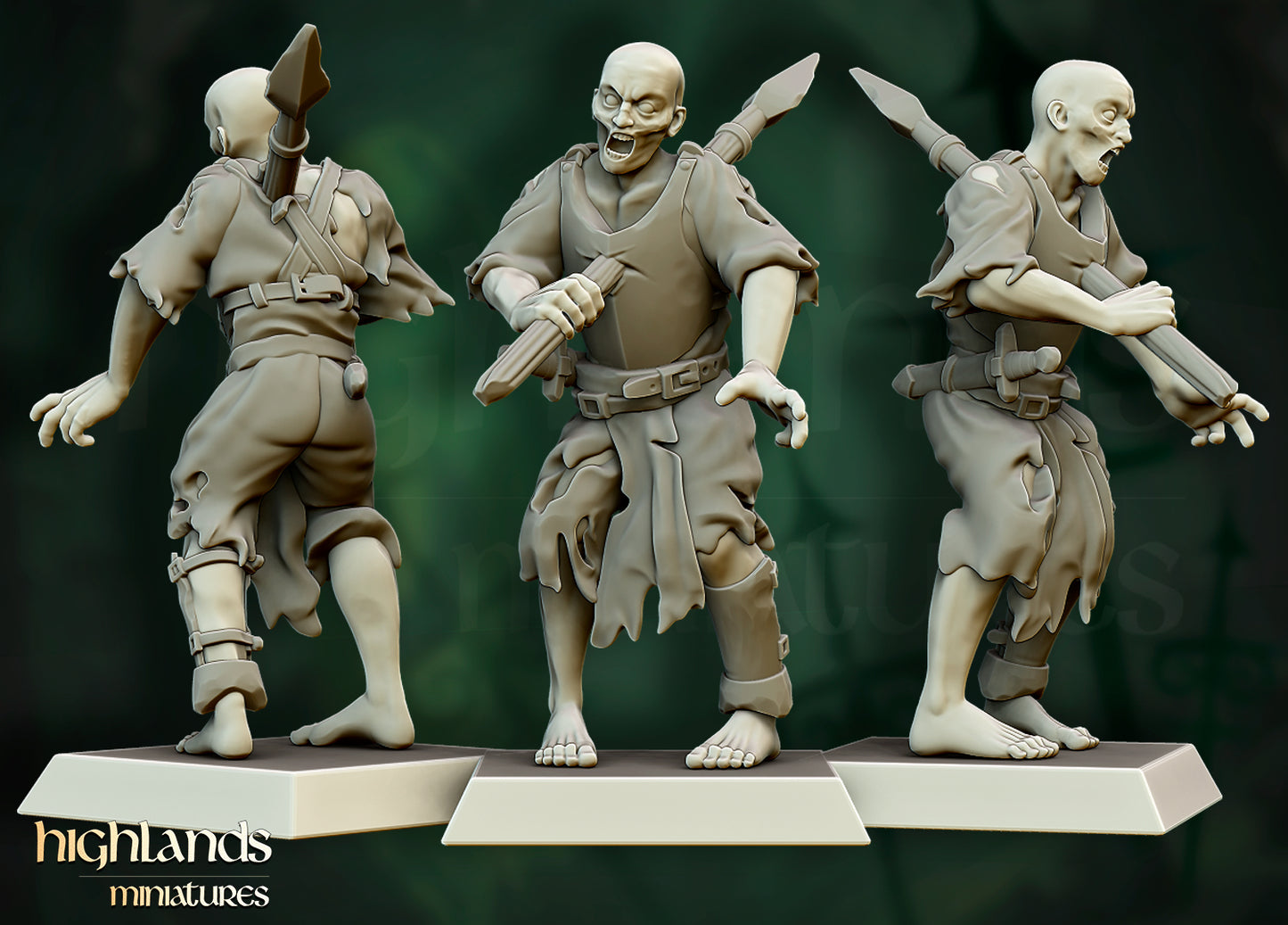 Zombie Warriors - Highlands Miniatures