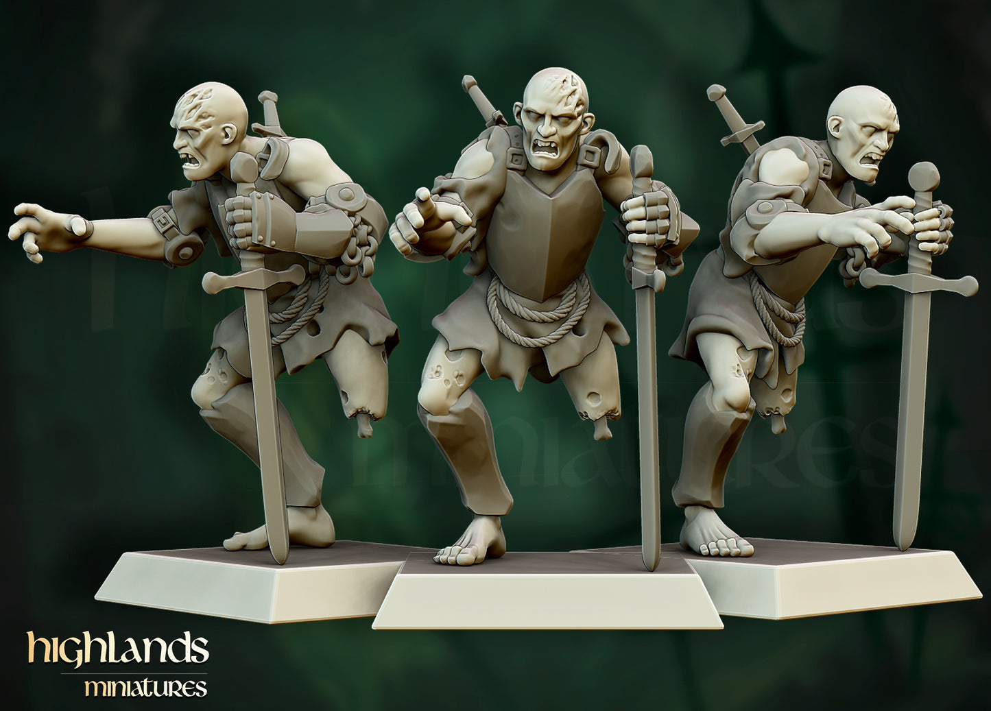 Zombie Warriors - Highlands Miniatures